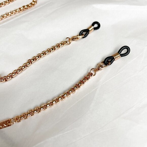 New JENNY LYNN Rose Gold Eyeglass Chain / Mask Holder - Picture 5 of 16